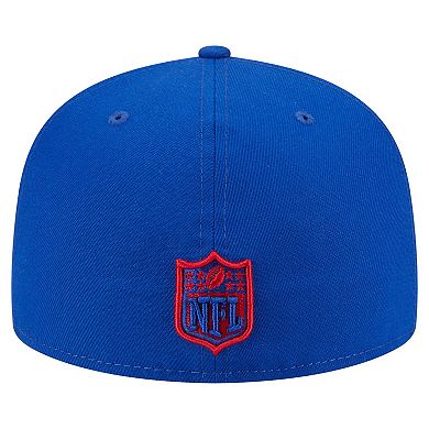 Men's New Era Royal New York Giants Oversized 59FIFTY Fitted Hat