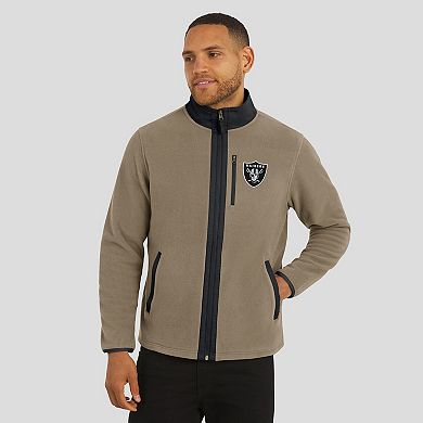 Men's NFL x Darius Rucker Collection by Fanatics Tan Las Vegas Raiders Heavyweight Polar Fleece Full-Zip Jacket