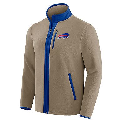 Men's NFL x Darius Rucker Collection by Fanatics Tan Buffalo Bills Heavyweight Polar Fleece Full-Zip Jacket