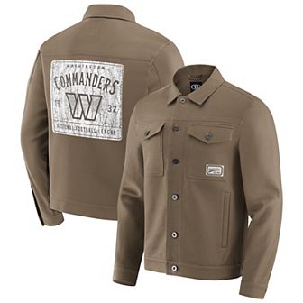 Men's NFL x Darius Rucker Collection by Fanatics Tan Washington Commanders Trucker Full-Snap Jacket
