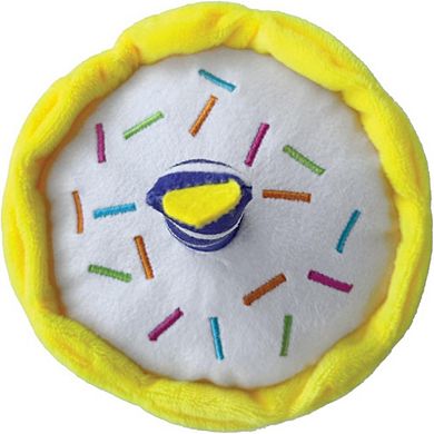 foufit Unisex Birthday Cake Plush Toy with Hidden Squeaker