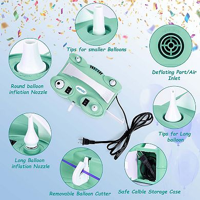 3-in-1 600W Electric Air Pump for Inflatables, Balloon, Air Mattress