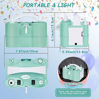 3-in-1 600W Electric Air Pump for Inflatables, Balloon, Air Mattress