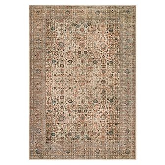 Machine Washable Non Slip Backing Foldable Area Rug for Living Room Bedroom Persia- Lifetime Concern