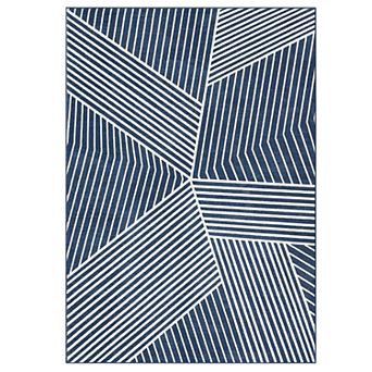Garvee Striped Machine Washable Rug with Non Slip Backing for Living Room Bedroom Office