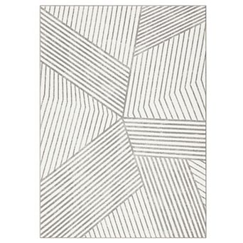 Garvee Striped Machine Washable Rug with Non Slip Backing for Living Room Bedroom Office