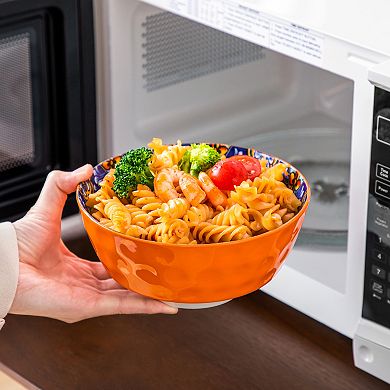 18-piece Porcelain Dining Set for 6 Persons, incl. Dinner, Dessert Plates, Bowls, Bohemian Style