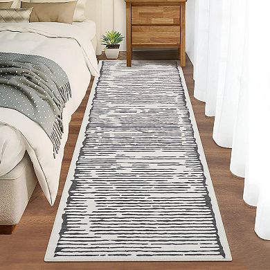 Machine Washable Non Slip Backing Foldable Area Rug for Living Room Bedroom