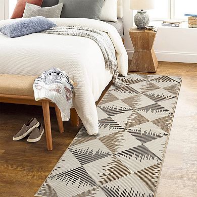 Machine Washable Non Slip Backing Foldable Area Rug for Living Room Bedroom