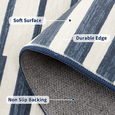 Washable Non Slip Backing Foldable Area Rug for Living Room Bedroom Modern - Desolate Piano Sounds