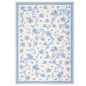 Garvee Cute Machine Washable Rug for Playroom Floral Stain Resistant Carpet for Kids Room
