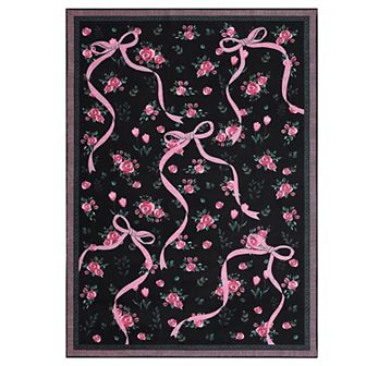 Garvee Cute Machine Washable Rug for Playroom Floral Stain Resistant Carpet for Kids Room