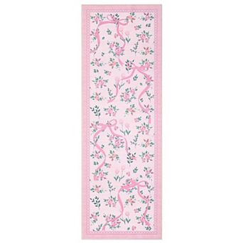 Garvee Cute Machine Washable Rug for Playroom Floral Stain Resistant Carpet for Kids Room