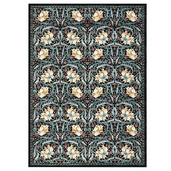 Garvee Floral Machine Washable Rug Non-Slip Foldable Low Pile Indoor Mat for Living Room Bedroom