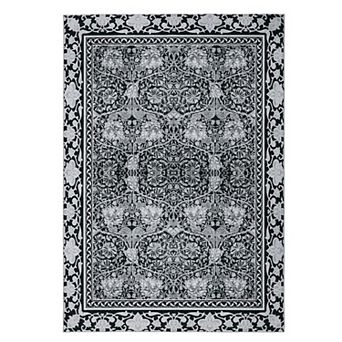 Washable Non Slip Indoor Area Rugs Foldable for Living Room Bedroom Persia Flower Art