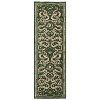 Garvee Snakes Machine Washable Rug Non Slip Wild Life Serpent Print Rug Low Pile Aesthetics Carpet