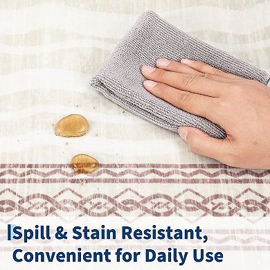 Washable Non Slip Indoor Area Rugs Foldable for Living Room Bedroom Geometric Quicksand