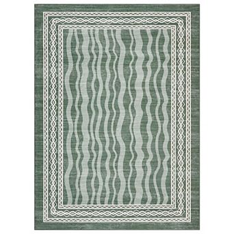 Washable Non Slip Indoor Area Rugs Foldable for Living Room Bedroom Geometric Quicksand