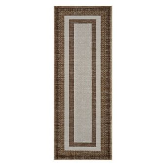 Washable Non Slip Indoor Area Rugs Foldable for Living Room Bedroom Modern Geometric Picture Frame