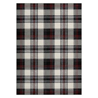 Washable Non Slip Indoor Check Area Rugs Foldable for Living Room Bedroom Classic British Weaving