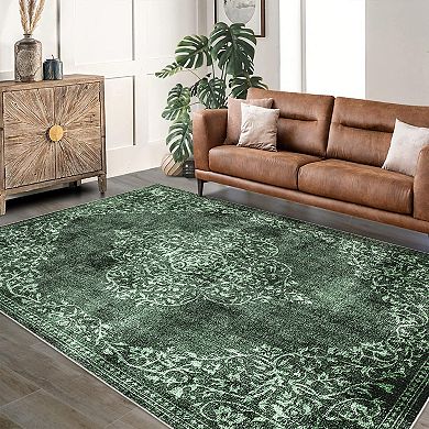 Washable Non Slip Indoor Area Rugs Foldable for Living Room Bedroom Persia Meet