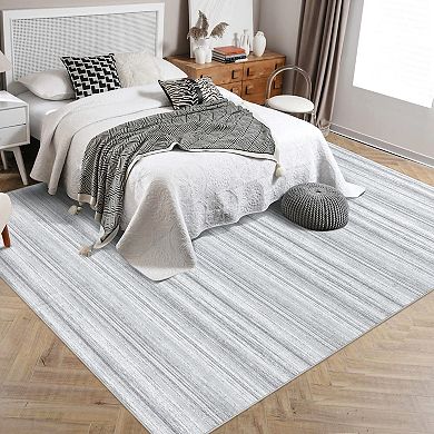 Machine Washable Non Slip Backing Foldable Area Rug for Living Room Bedroom