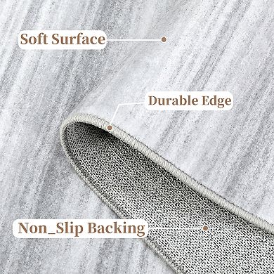 Machine Washable Non Slip Backing Foldable Area Rug for Living Room Bedroom