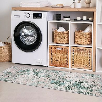 Machine Washable Non Slip Backing Foldable Area Rug for Living Room Bedroom