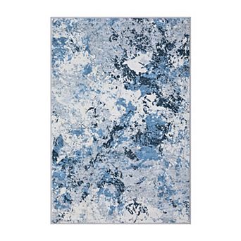 Machine Washable Non Slip Backing Foldable Area Rug for Living Room Bedroom