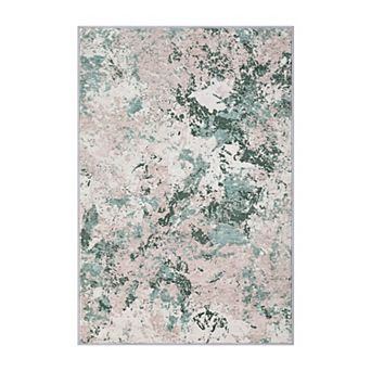 Machine Washable Non Slip Backing Foldable Area Rug for Living Room Bedroom