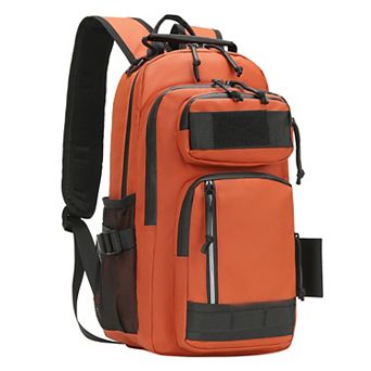 35L Fishing Backpack with Rod Holder, Waterproof Tackle Sling Crossbody Bag with Multi Pocket