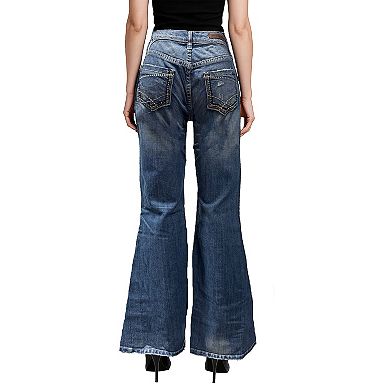 Women's Flare Legs Denim Jeans