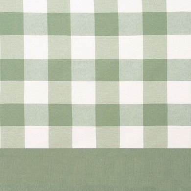 Kate Aurora Modern Country Farmhouse 3 Piece Plaid Checkered Cafe Kitchen Curtain Tier Set