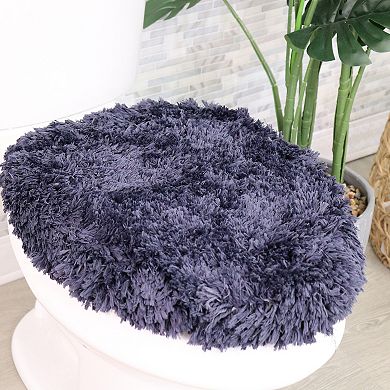 Element Soft Microfiber Toilet Lid Cover, Machine Washable, Fits Most Lids, Bathroom Décor, 18x18