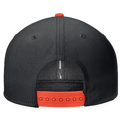 Men's Nike Black Oklahoma State Cowboys Vintage Script Pro Dri-FIT Snapback Hat