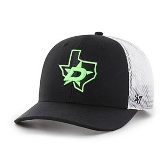 Men's '47 Black/White Dallas Stars Prestige Adjustable Trucker Hat