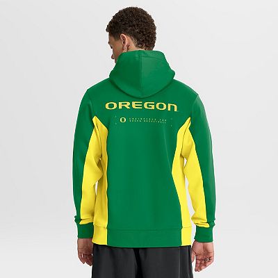 Men's Nike Green/Yellow Oregon Ducks Dri-FIT Game Full-Zip
