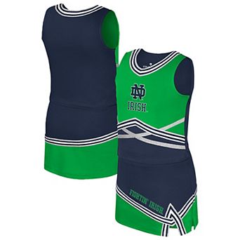 Girls Youth Colosseum Navy Notre Dame Fighting Irish Lollipop Park Cheer Two-Piece Set