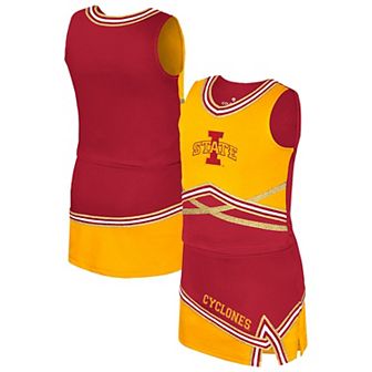 Girls Youth Colosseum Cardinal Iowa State Cyclones Lollipop Park Cheer Two-Piece Set