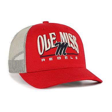 Men's '47 Red Ole Miss Rebels Arid Adjustable Trucker Hat