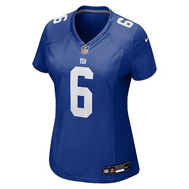 Women's Nike Jaxson Dart Royal New York Giants Team Game Jersey