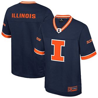 Men's Colosseum Navy Illinois Fighting Illini Nothing But The Hits Football Jersey