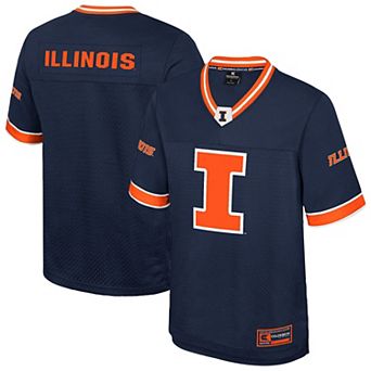 Men's Colosseum Navy Illinois Fighting Illini Nothing But The Hits Football Jersey