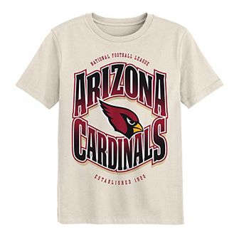Youth Outerstuff Cream Arizona Cardinals Huddle T-Shirt