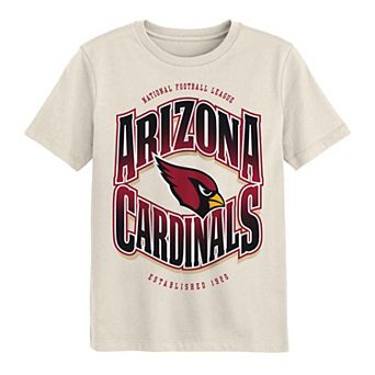 Youth Outerstuff Cream Arizona Cardinals Huddle T-Shirt