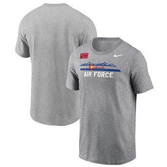 Men's Nike Gray Air Force Falcons APLS Fighting Falcon Collection Rivalry T-Shirt