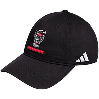 Men's adidas Black NC State Wolfpack Locker Room Adjustable Slouch Hat