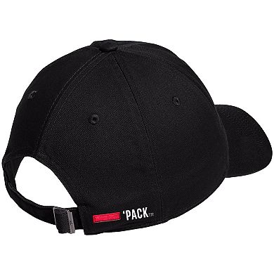 Men's adidas Black NC State Wolfpack Locker Room Adjustable Slouch Hat