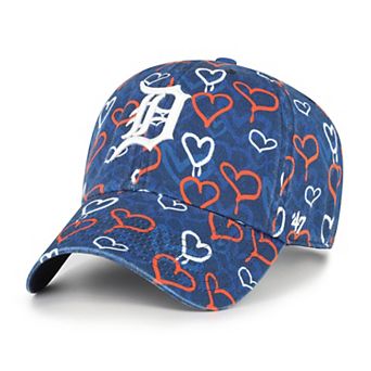 Girls Youth '47 Navy Detroit Tigers Mural Clean Up Adjustable Hat