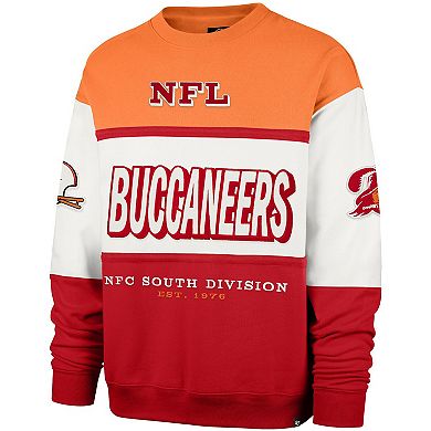 Men's '47 Orange/Red Tampa Bay Buccaneers Throwback Breeze Maximalist Sweatshirt